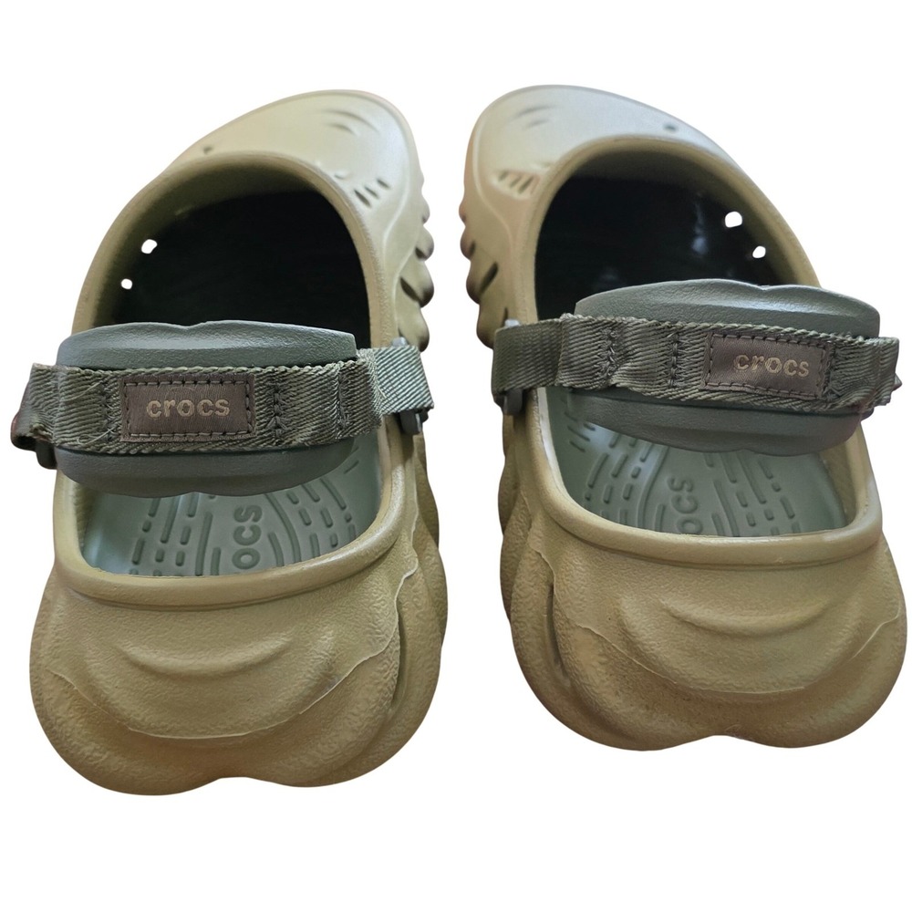 Crocs Echo Clog Tumbleweed Tan Mens 7 Womens 9 Sporty Lightweight Sandals 207937 - Picture 4 of 7